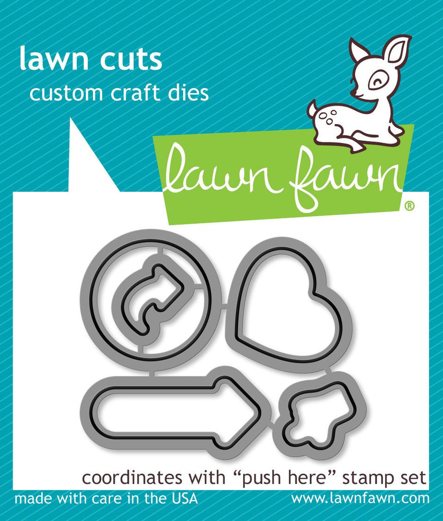 Lawn Fawn - Push Here - Lawn Cuts
