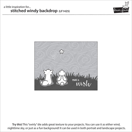Lawn Fawn - Stitched Windy Backdrop