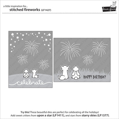 Lawn Fawn - Stitched Fireworks