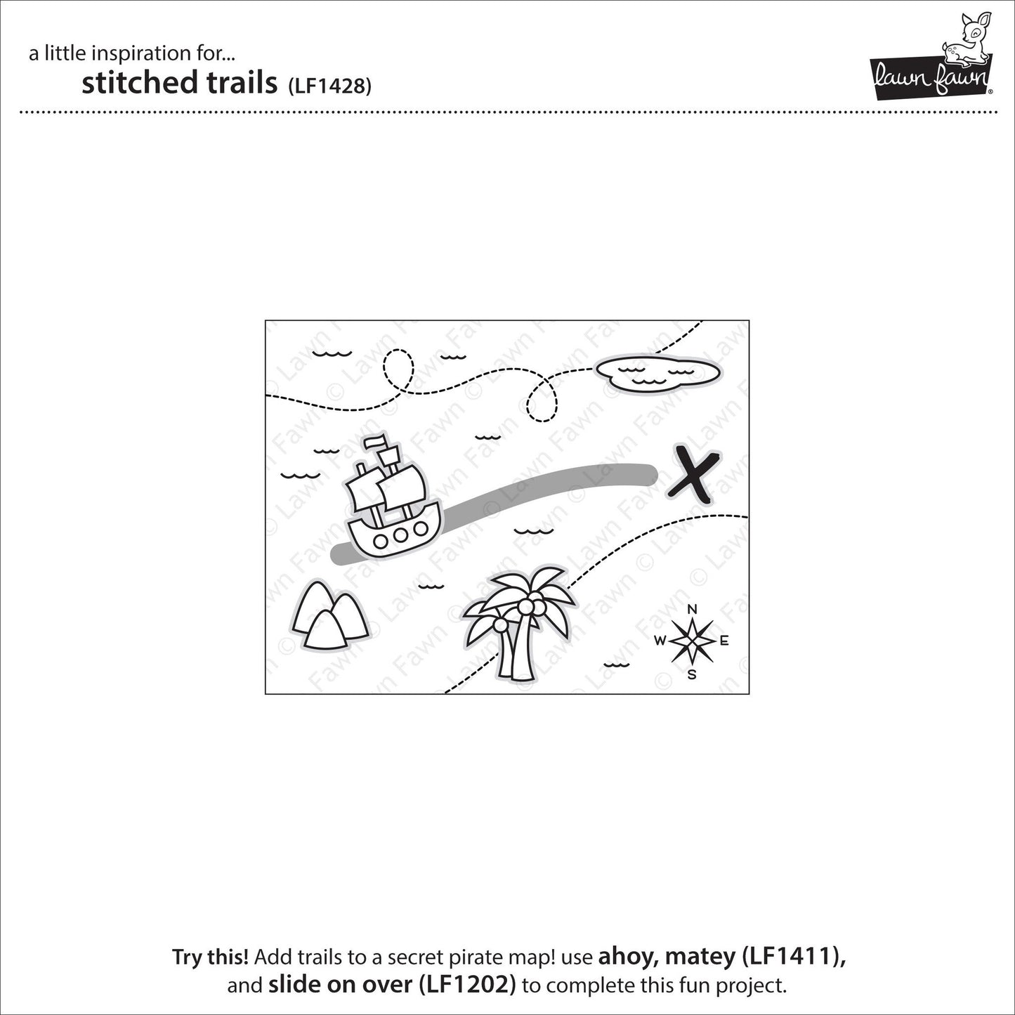 Lawn Fawn - Stitched Trails