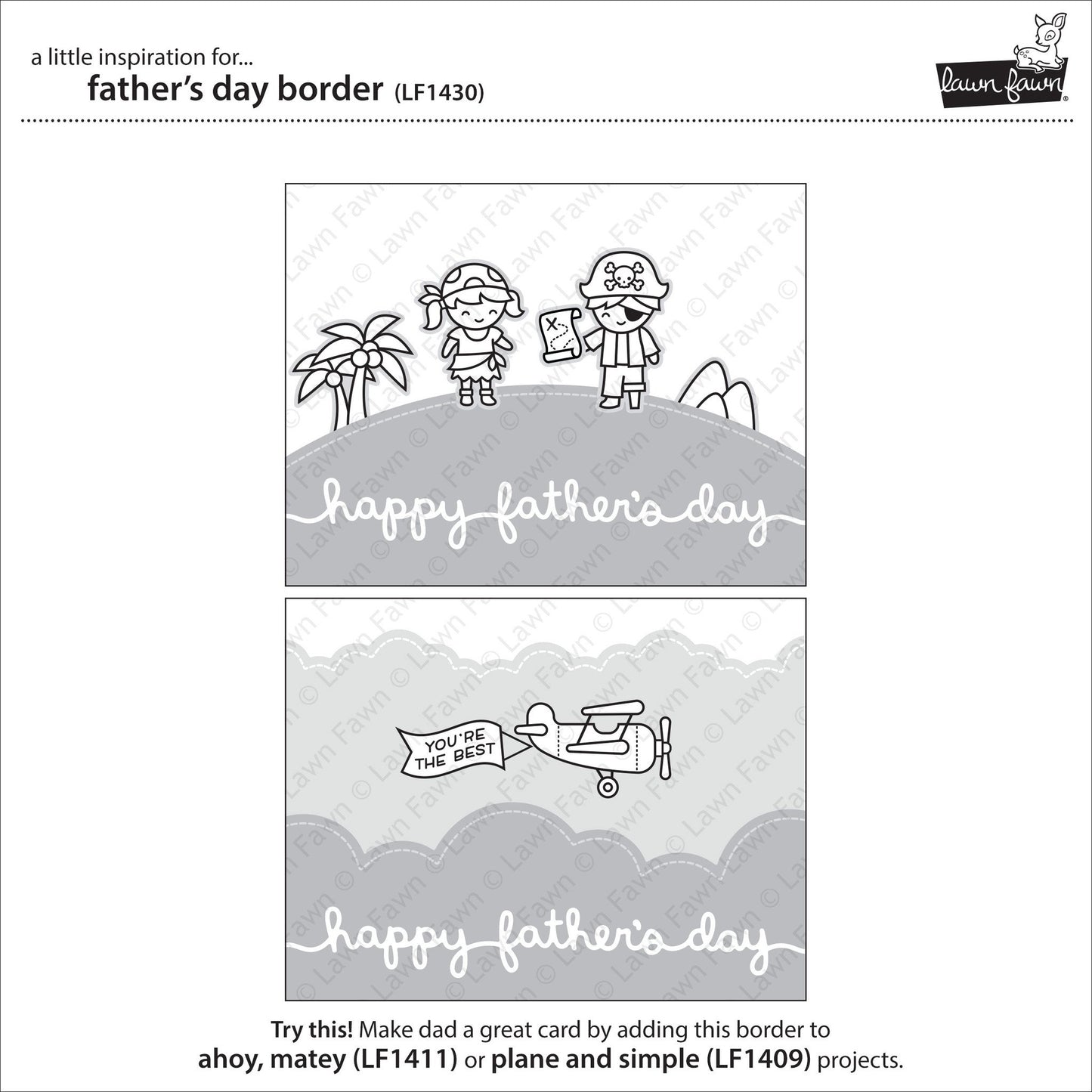 Lawn Fawn - Father's Day Border