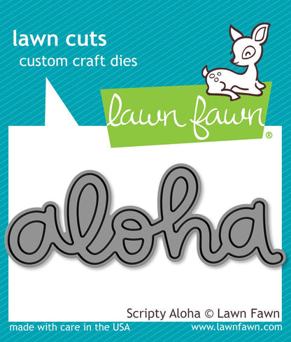 Lawn Fawn - Scripty Aloha