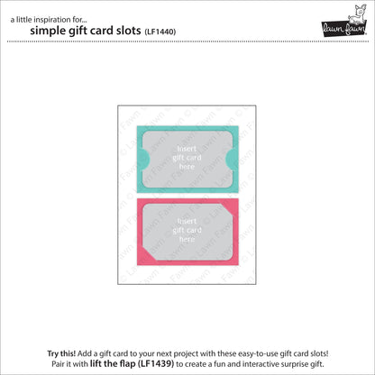 Lawn Fawn - Simple Gift Card Slots