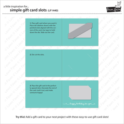 Lawn Fawn - Simple Gift Card Slots
