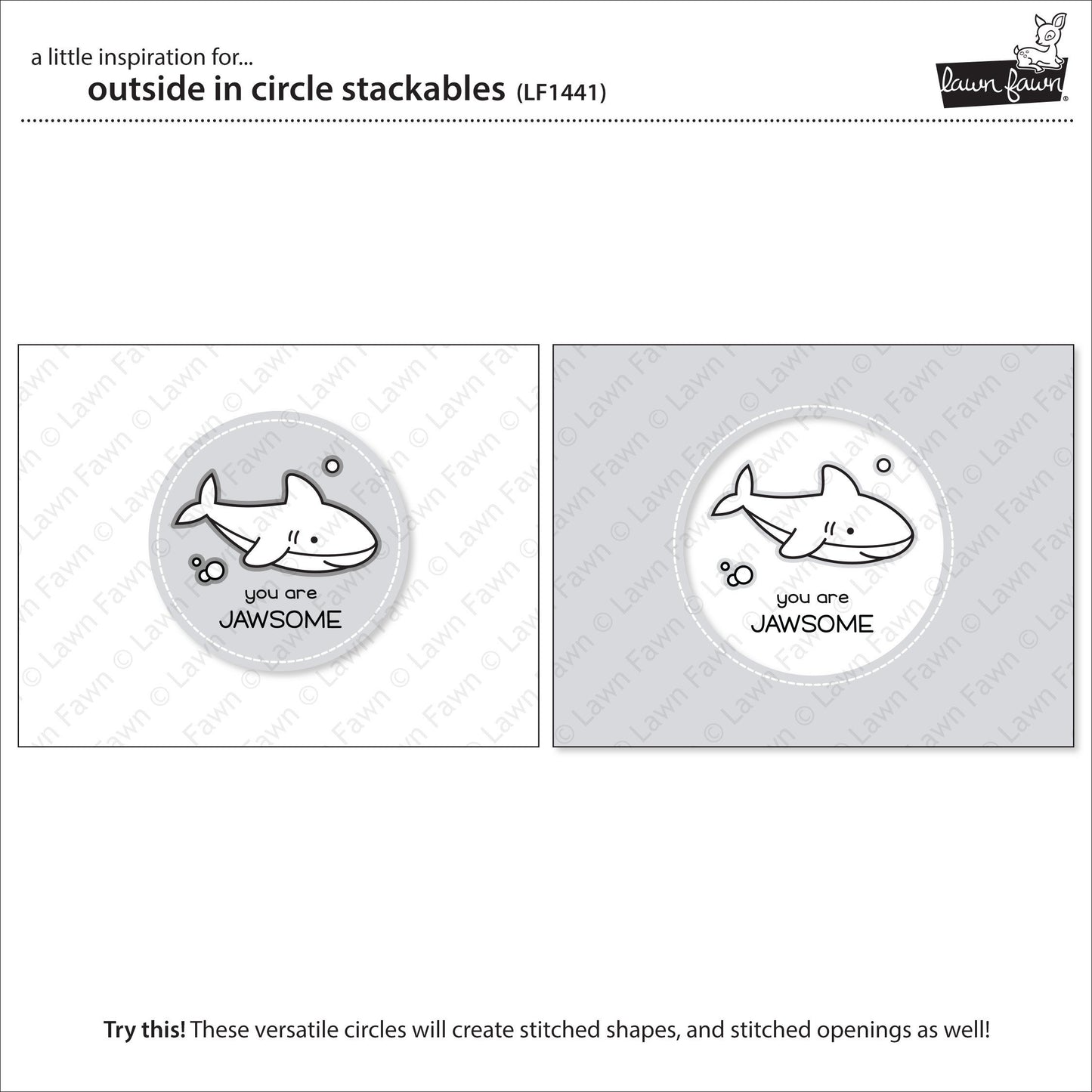 Lawn Fawn - Outside In Stitched Circle Stackables