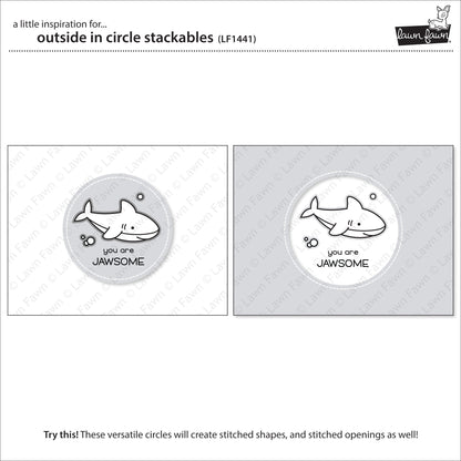 Lawn Fawn - Outside In Stitched Circle Stackables