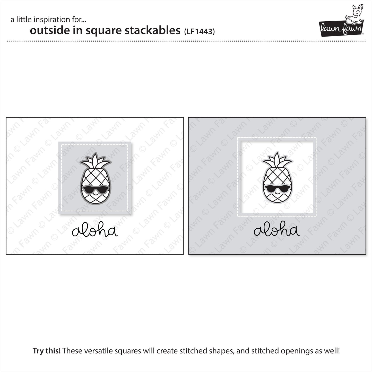 Lawn Fawn - Outside In Stitched Square Stackables