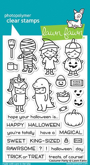 Lawn Fawn Clear stamps costume party