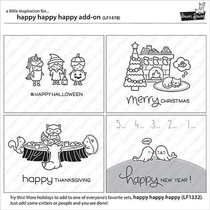 Lawn Fawn - Happy Happy Happy Add-On