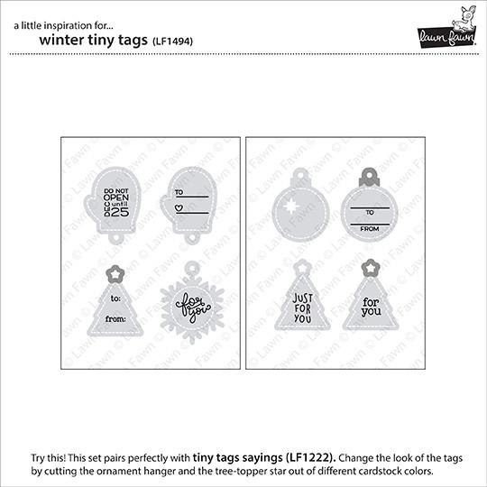 Lawn Fawn - Winter Tiny Tags