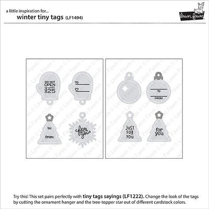 Lawn Fawn - Winter Tiny Tags