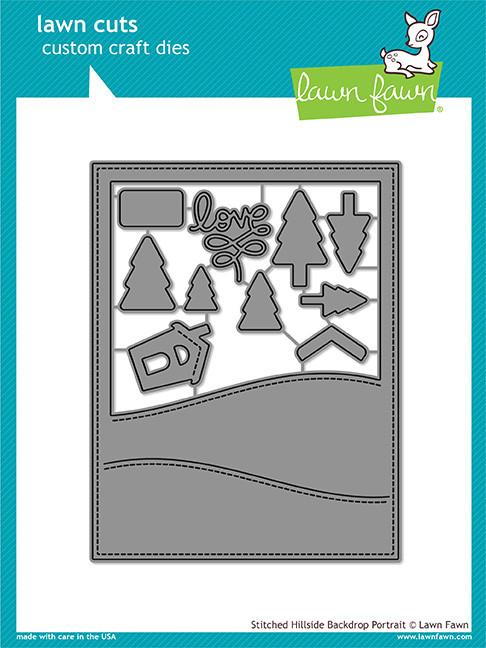 Lawn Fawn - Stitched Hillside Backdrop: Portrait