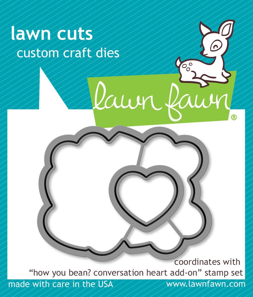 Lawn Fawn - How You Bean? Conversation Heart Add-On - Lawn Cuts