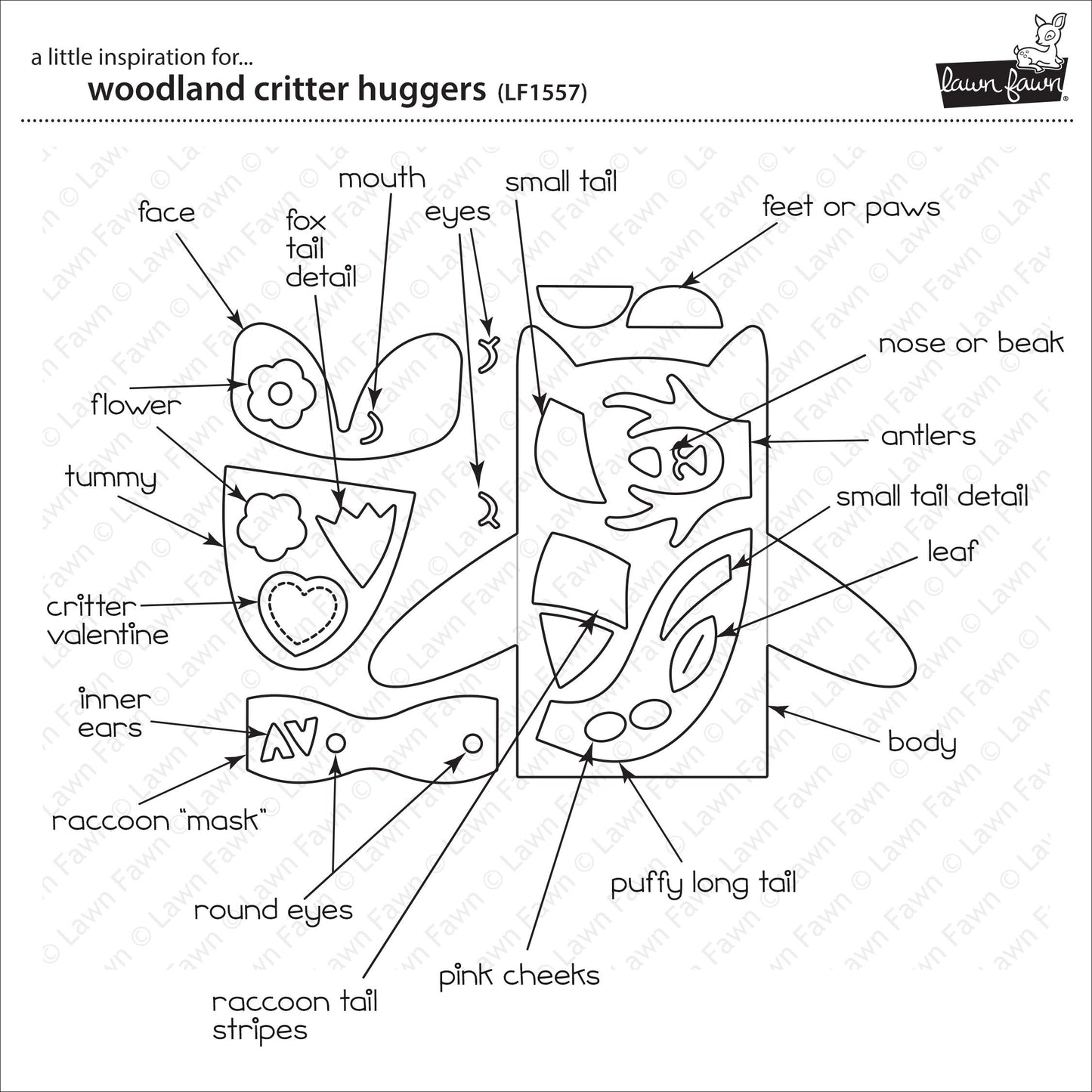 Lawn Fawn - Woodland Critter Huggers