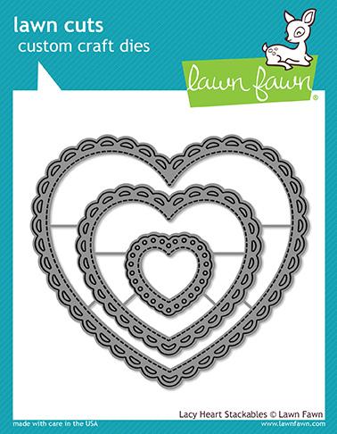 Lawn Fawn - Lacy Heart Stackables