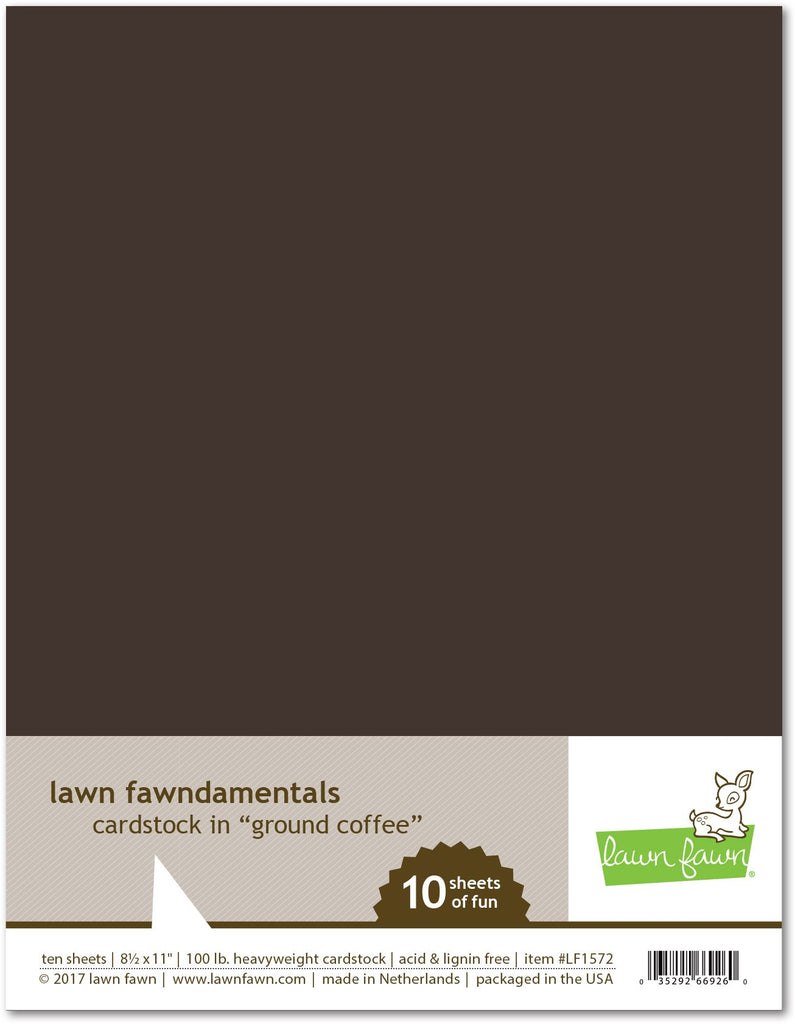 Lawn Fawn - Ground Coffee Cardstock