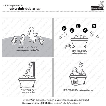 Lawn Fawn - Rub-a-Dub-Dub