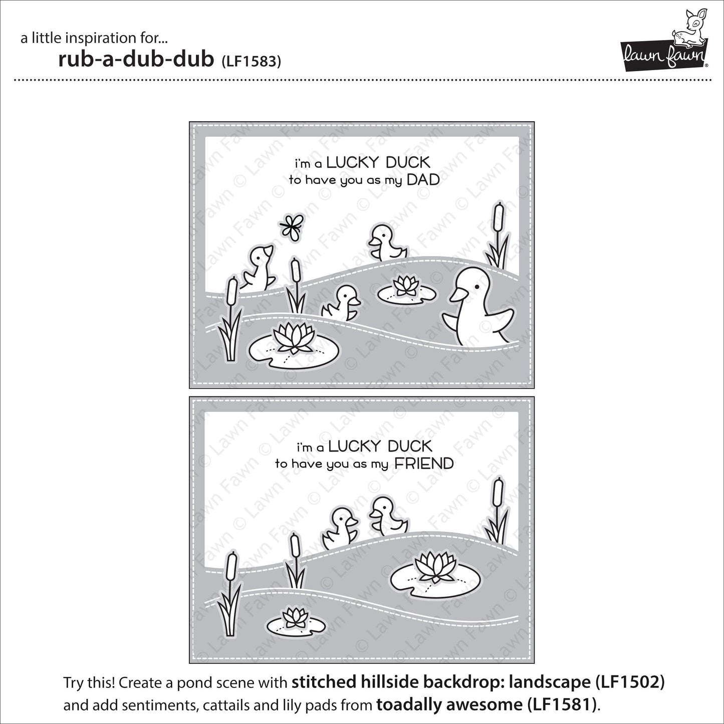 Lawn Fawn - Rub-a-Dub-Dub