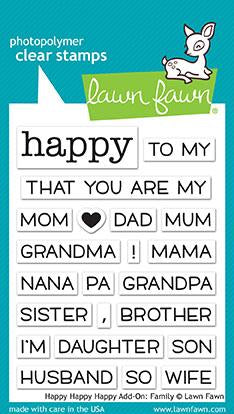 Lawn Fawn - Happy Happy Happy Add-On: Family