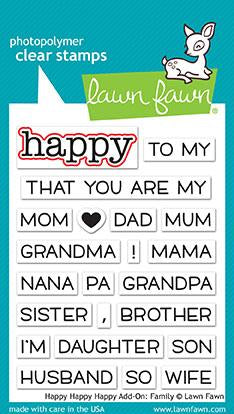 Lawn Fawn - Happy Happy Happy Add-On: Family - Lawn Cuts