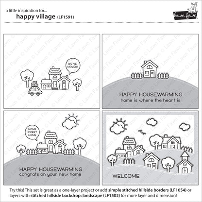 Lawn Fawn - Happy Village