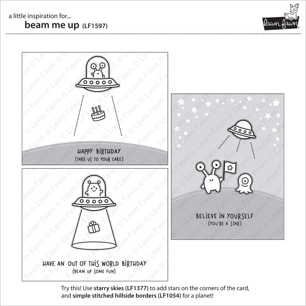 Lawn Fawn - Beam me Up