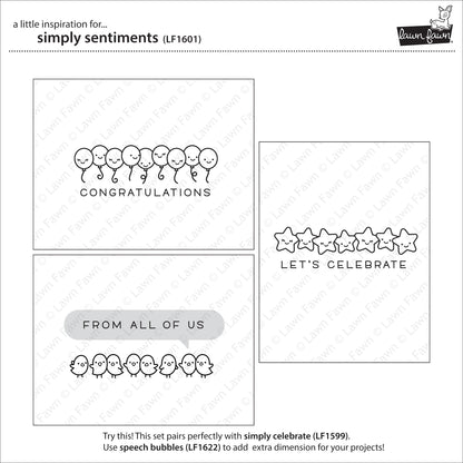 Lawn Fawn - Simply Sentiments