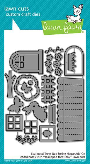 Lawn Fawn - Scalloped Treat Box Spring House Add-On Dies
