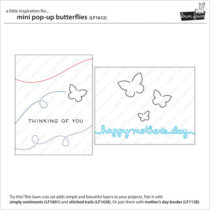 Lawn Fawn - Mini Pop-Up Butterflies