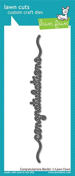 Lawn Fawn - Congratulations Border