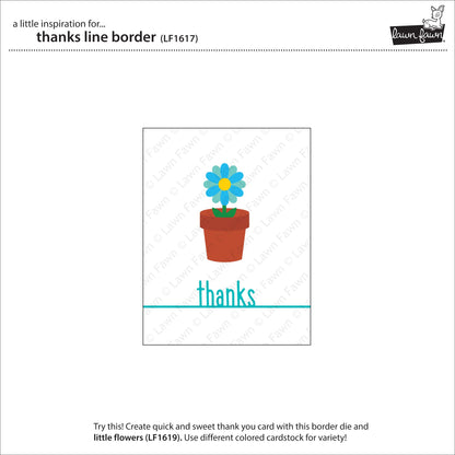 Lawn Fawn - Thanks Line Border