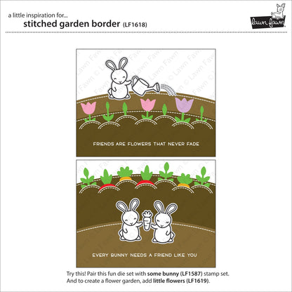 Lawn Fawn - Stitched Garden Border
