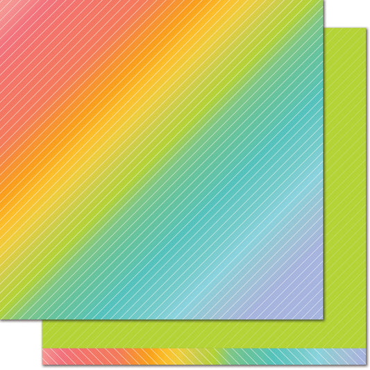 Lawn Fawn - Really Rainbow - Green Clover 12x12"