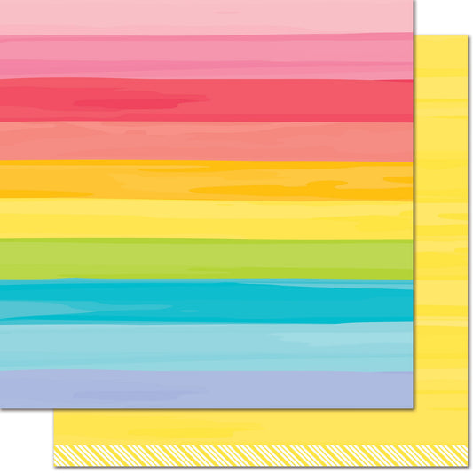 Lawn Fawn - Really Rainbow - Yellow Brick Road 12x12"