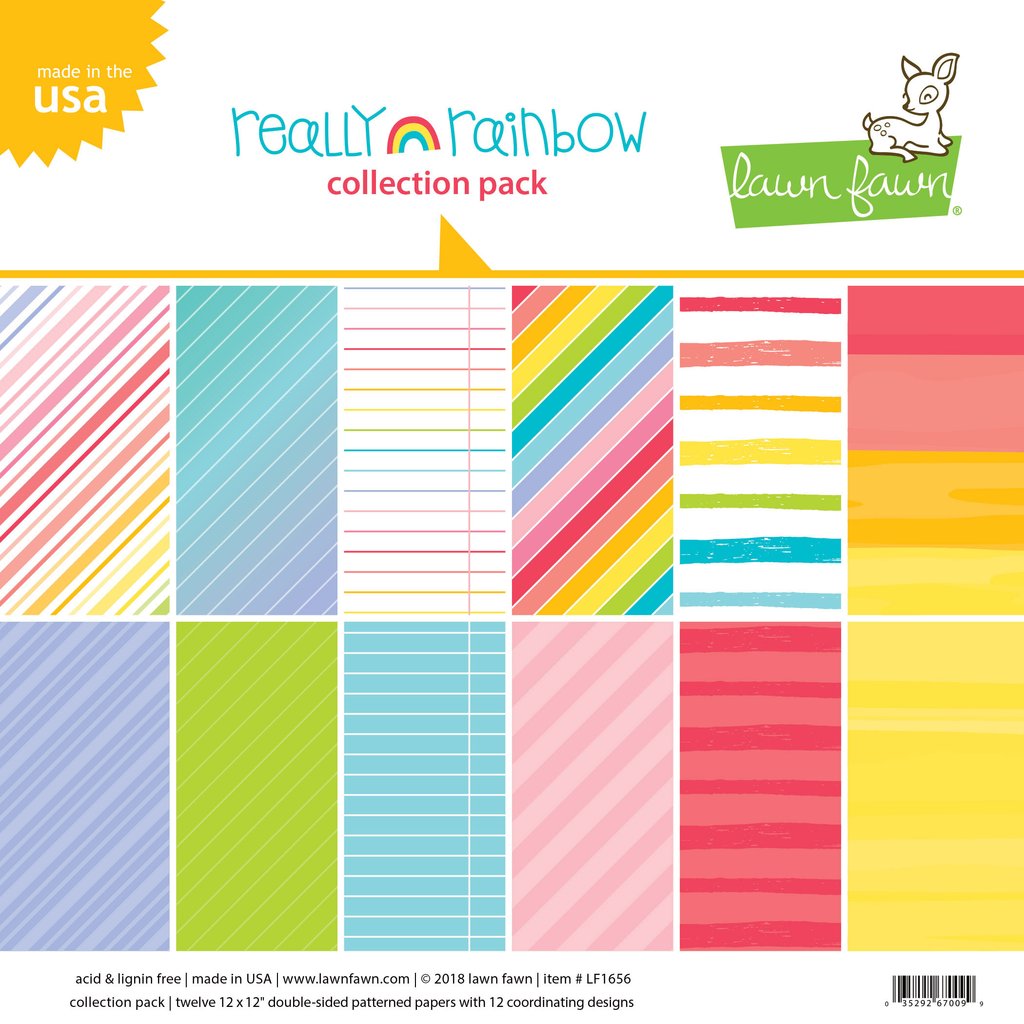 Lawn Fawn - Really Rainbow - Collection Pack 12x12"