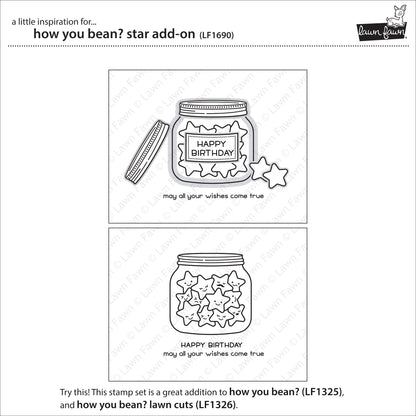 Lawn Fawn - How You Bean? Star Add-On