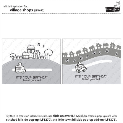 Lawn Fawn - Village Shops