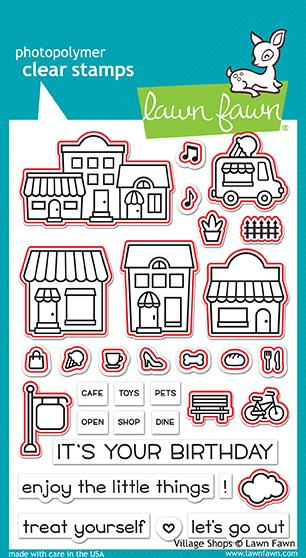 Lawn Fawn - Village Shops