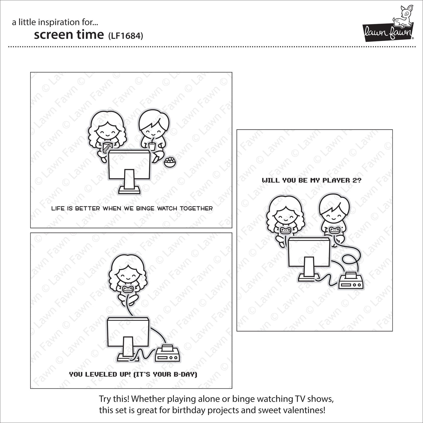 Lawn Fawn - Screen Time