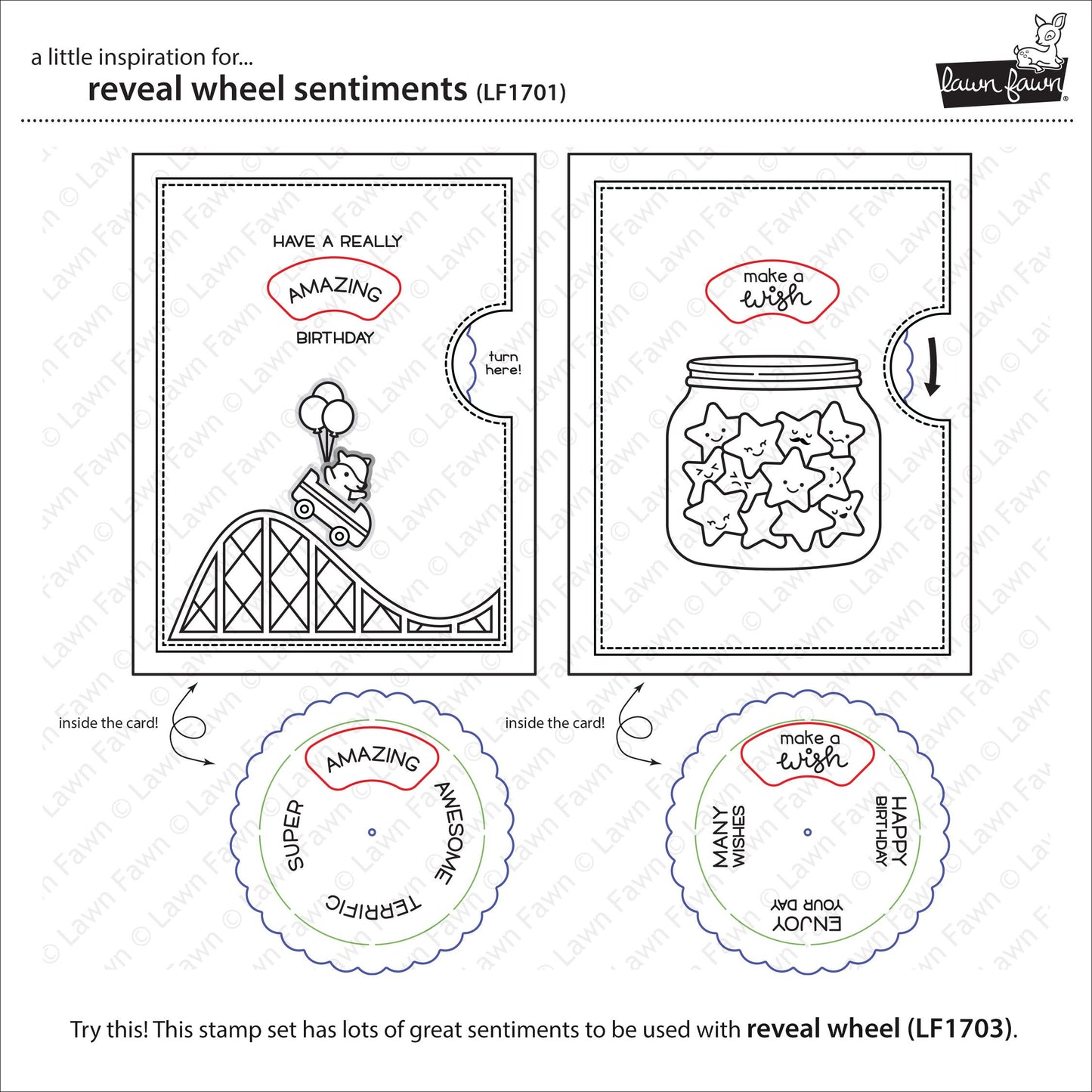 Lawn Fawn - Reveal Wheel Sentiments