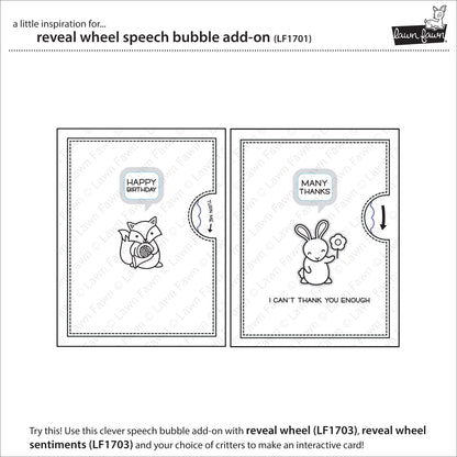 Lawn Fawn - Reveal Wheel Speech Bubble Add-On