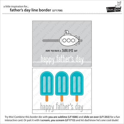 Lawn Fawn - Father's Day Line Border