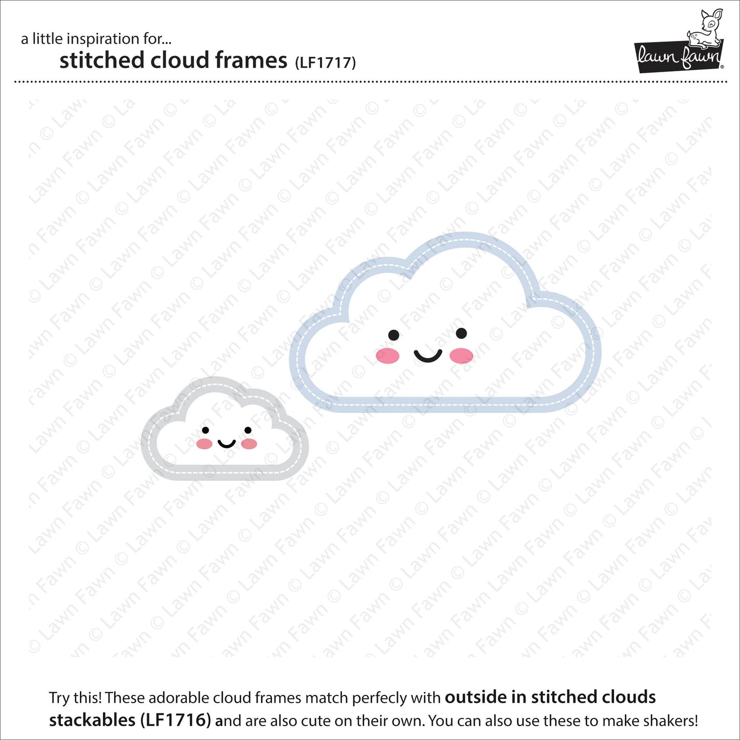 Lawn Fawn - Stitched Cloud Frames