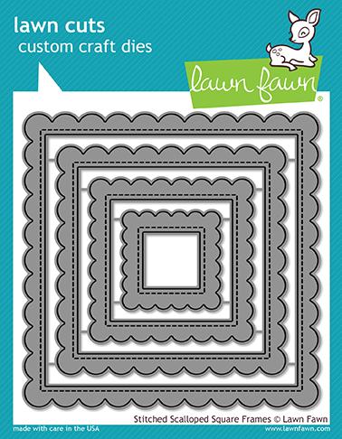 Lawn Fawn - Stitched Scalloped Square Frames