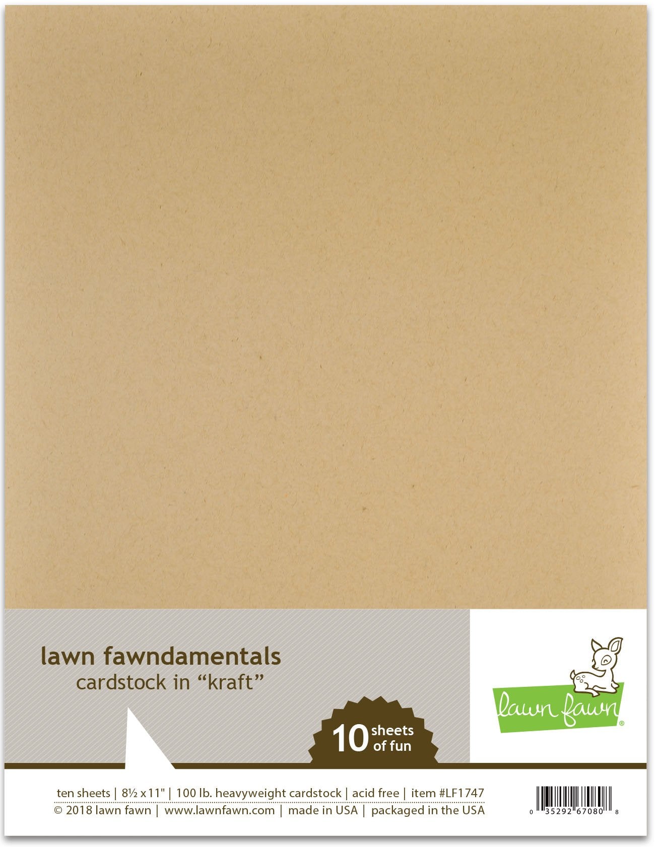 Lawn Fawn - Kraft Cardstock