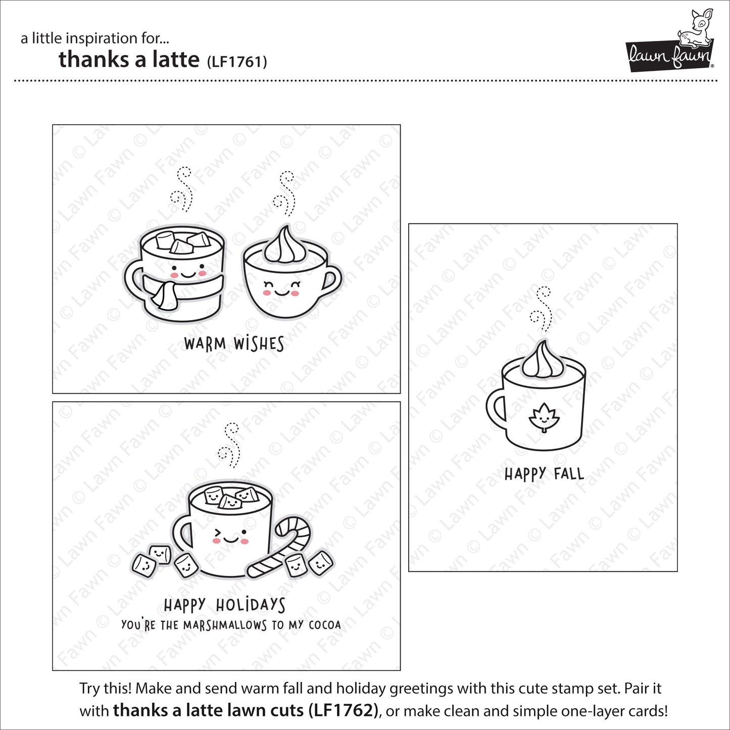 Lawn Fawn - Thanks a Latte