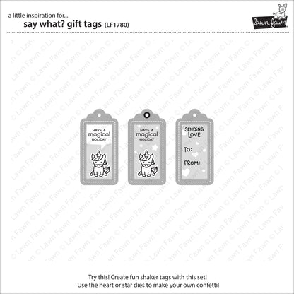 Lawn Fawn - Say What? Gift Tags