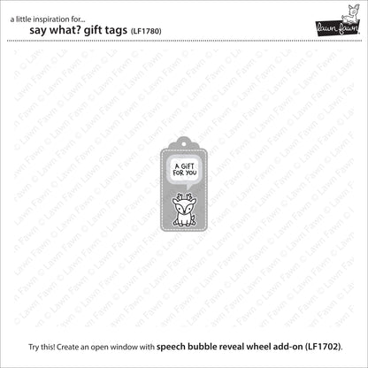 Lawn Fawn - Say What? Gift Tags