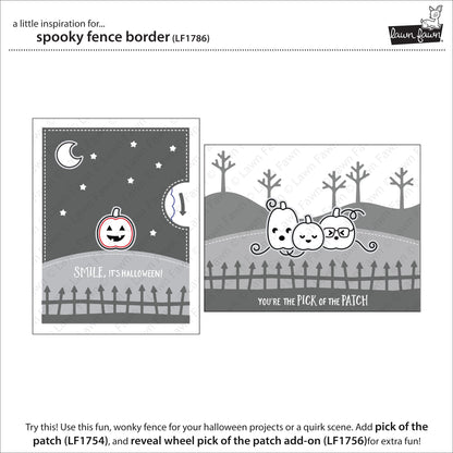 Lawn Fawn - Spooky Fence Border