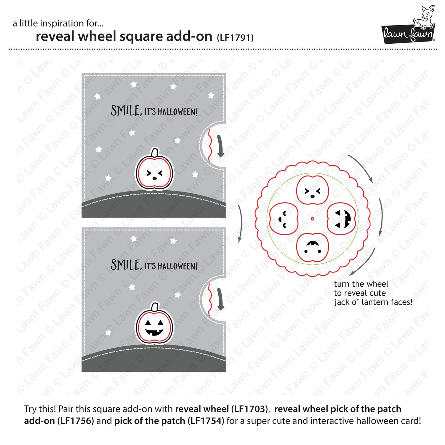 Lawn Fawn - Reveal Wheel Square Add-On